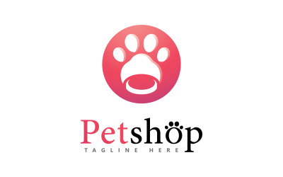 Paw Logo-ontwerp vectorillustratie, voor dierenwinkellogo 5