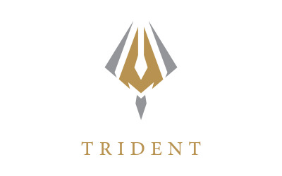 Trident-logo sjabloon vectorpictogram 0