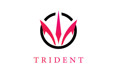 Trident Logo Template vectorpictogram 6