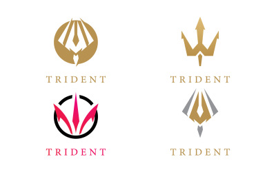 Trident-Logo-Vorlage, Vektorsymbol 15