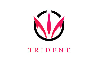Trident logotyp mall vektor ikon 6
