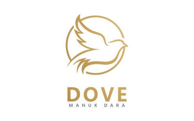 Vogelduif Logo Sjabloon vectorillustratie V12