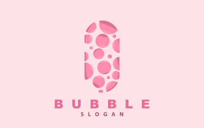 Logo Bubble Bellissimo design vettoriale Bubble V4