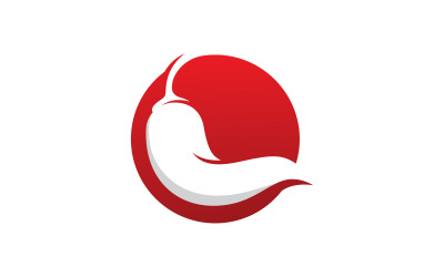 Chili logo vector Pittig voedsel symbool sjabloon 4