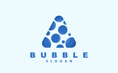 Hermoso diseño de vector de burbuja con logotipo de burbuja V7