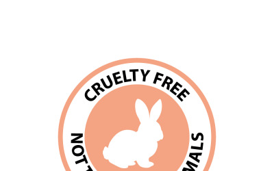 Letrero libre de crueldad: emblema circular para productos que no se prueban en animales