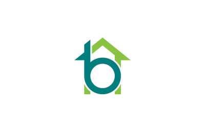 Letter B home logo design