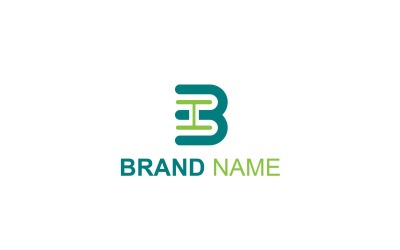 Progettazione del logo della lettera Hb o bh