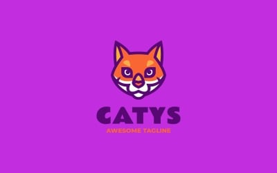 Шаблони логотипів Catys Simple Mascot
