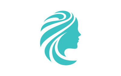 Création de logo de salon de coiffure pour femme de luxe Vector V11