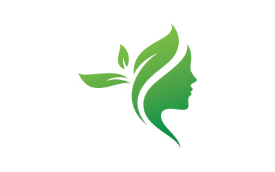 Création de logo de salon de coiffure pour femme de luxe Vector V7