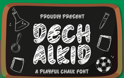 Dechalkid, eine verspielte Kreideschrift