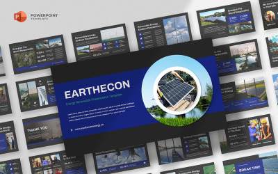 Earthecon - Megújuló energia Powerpoint sablon