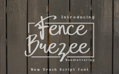 Fence Brezee - Fuente de escritura con letras manipuladas