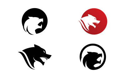 Modèle d&amp;#39;illustration vectorielle de conception de logo de panthère 15