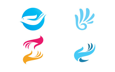 Modello di logo per la cura delle mani design vettoriale13