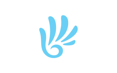 Modello di logo per la cura delle mani design vettoriale4