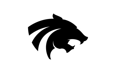 Plantilla de ilustración vectorial de diseño de logotipo de pantera 0