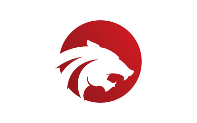 Plantilla de ilustración vectorial de diseño de logotipo de pantera 11