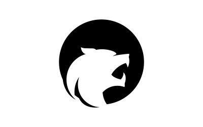Plantilla de ilustración vectorial de diseño de logotipo de pantera 3