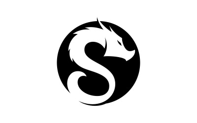 Smok ikona wektorowa ilustracja projekt logo szablon16