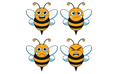Une illustration vectorielle d&amp;#39;une abeille