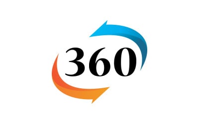 360 Degree Vector Icons design template 8