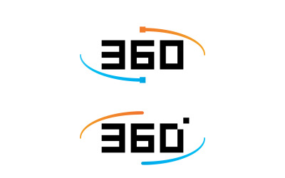 360 度矢量图标设计模板 9