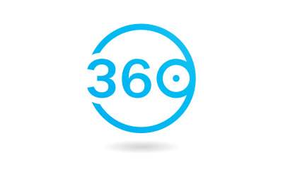 360 graden vector iconen ontwerp sjabloon 3