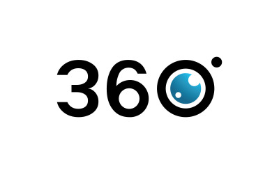 360 graden vector iconen ontwerp sjabloon 6