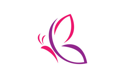 Icona vettoriale farfalla di bellezza design 7