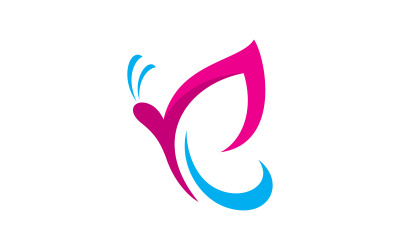 Icona vettoriale farfalla di bellezza design 9