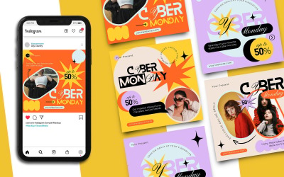 Cyber Monday Instagram-postsjabloon