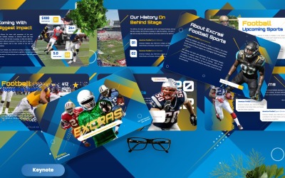 Excras - Fotboll Sport Keynote mallar