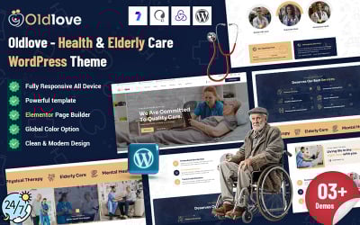 Oldlove - Tema de WordPress para el cuidado de la salud