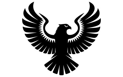 鹰图标的矢量轮廓图像