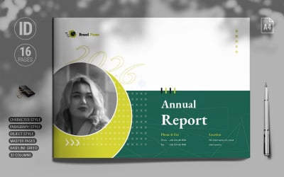 Annual Report Template  (.Indd )