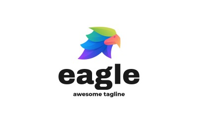 Eagle Gradient Kleurrijk Logo 4