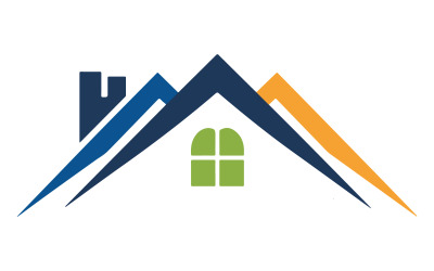 Il logo presenta una silhouette del tetto e un&amp;#39;icona della finestra