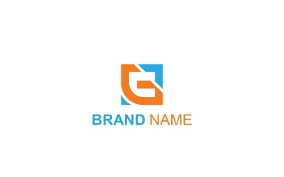 字母 G 方形标志设计