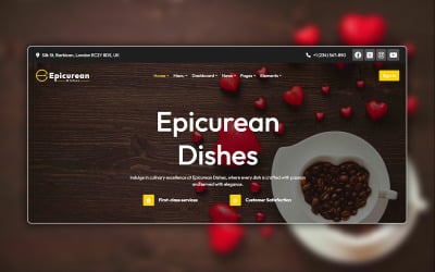 Epicurean Dishes – Multipurpose All-in-One Restaurant Theme