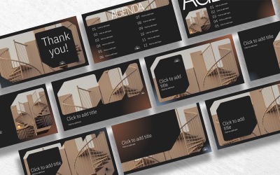 Modèle PowerPoint de construction créative