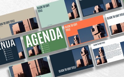 PowerPoint-sjabloon voor de bouw Klaar voor gebruik