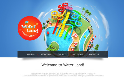 Modèle Web adaptatif pour site de parc d'attractions #46080