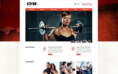 Modelo Joomla Gym for Health and Beauty