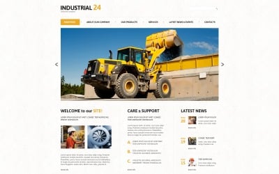 Plantilla Joomla Industrial Creativa