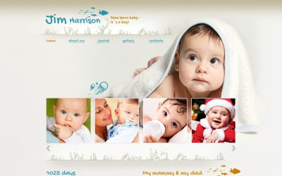 Responsive Website-Vorlage für Neugeborene