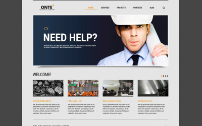 Template Joomla Responsive #46096 "Industrial Responsive Joomla Template"