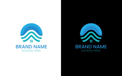 Abstract real estate home logo-10-428