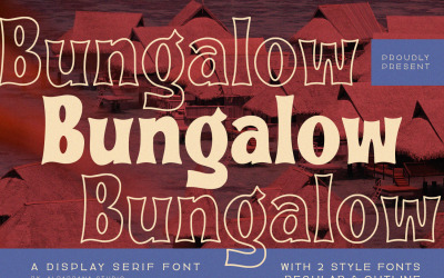 Bungalow – Display-Serifenschrift